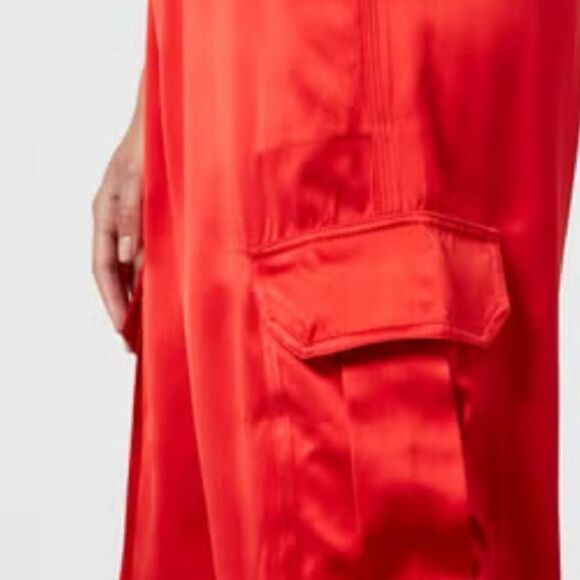 NWT Stine Goya Fatuna Red Cargo Trousers Woman size Medium - Picture 9 of 12
